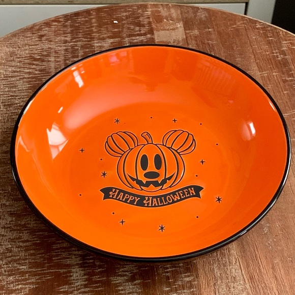 Mickey Jack O’Lantern Pumpkin Disney Halloween Bowl - Picture 2 of 9